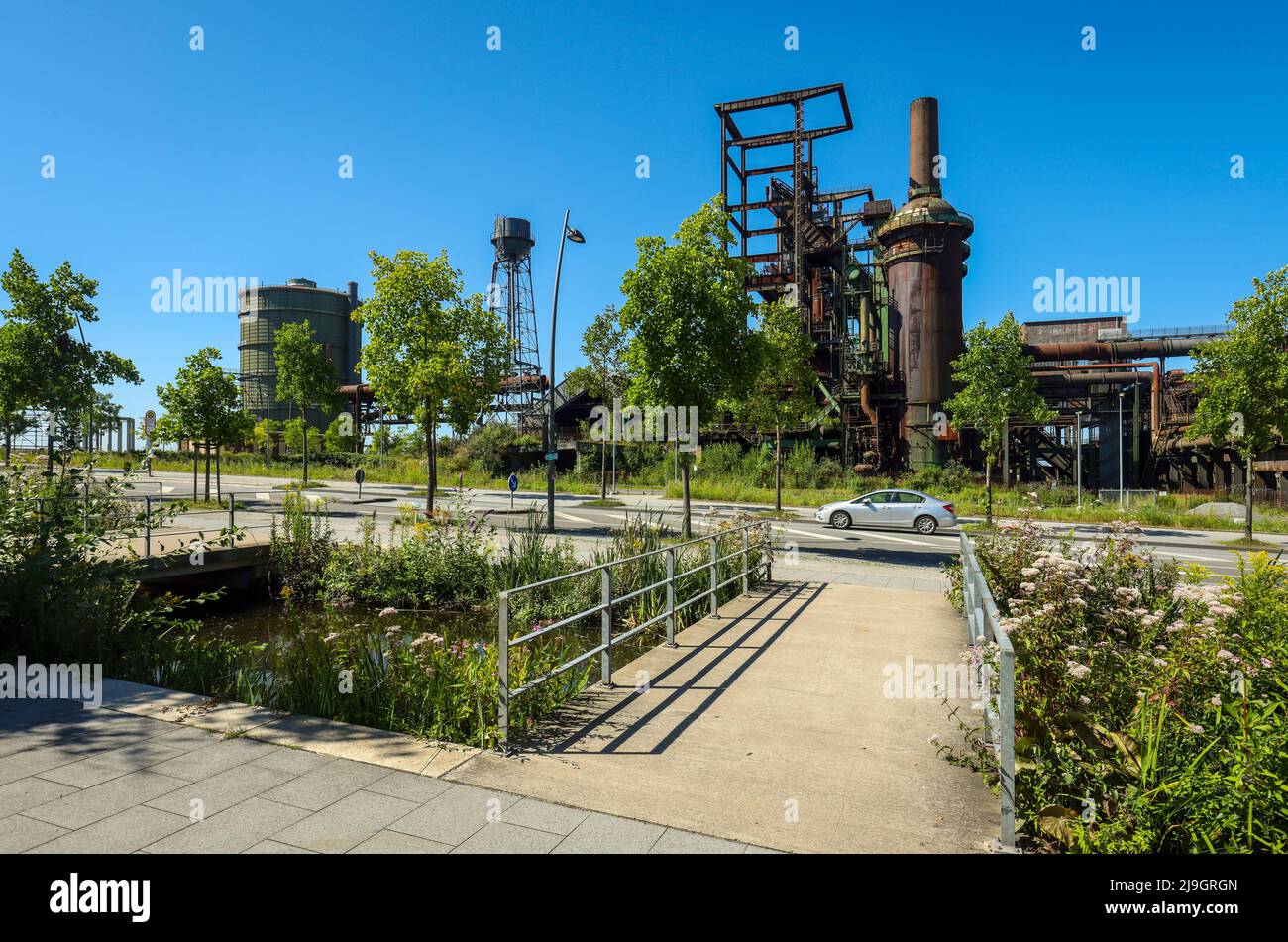 Dortmund, Renania Settentrionale-Vestfalia, Germania - stabilimento di altoforno di Phoenix West. Dopo la chiusura del vecchio impianto di altoforno di Hoesch nel 1998, il SIT Foto Stock