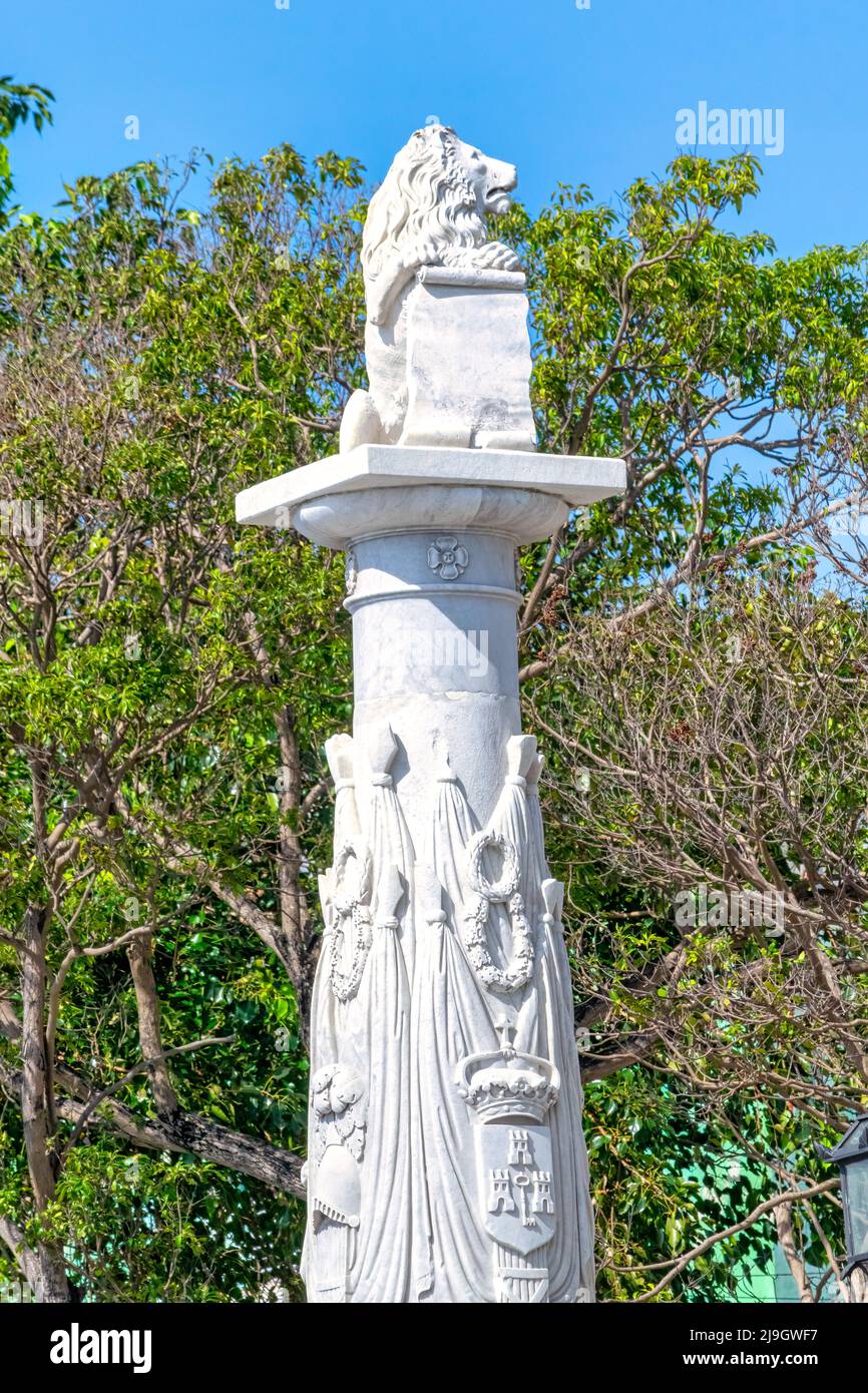 Scultura del Leone a l'Avana, 2022 Foto Stock