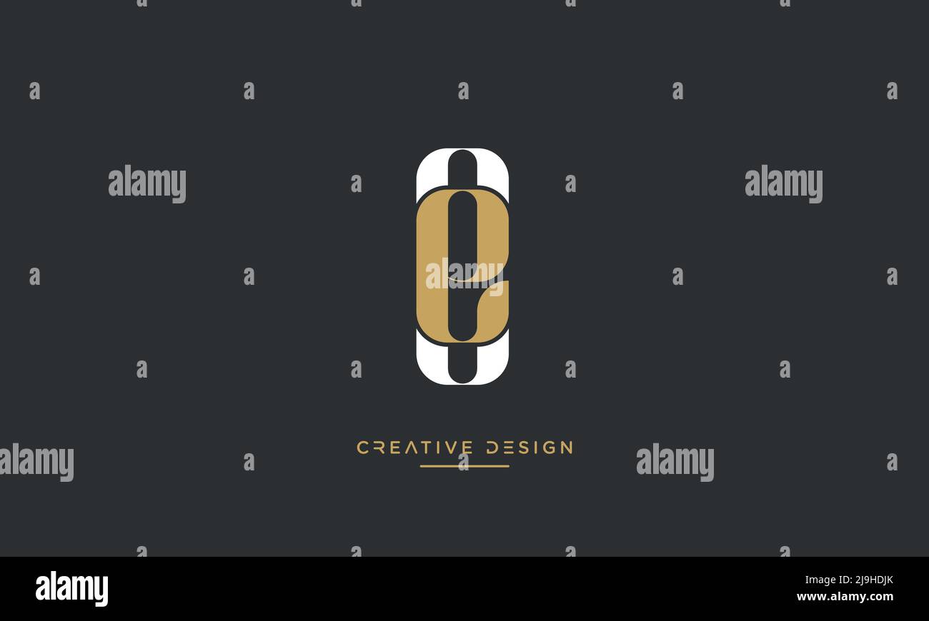 Lettere alfabetiche OE o logo EO Vector Illustrazione Vettoriale