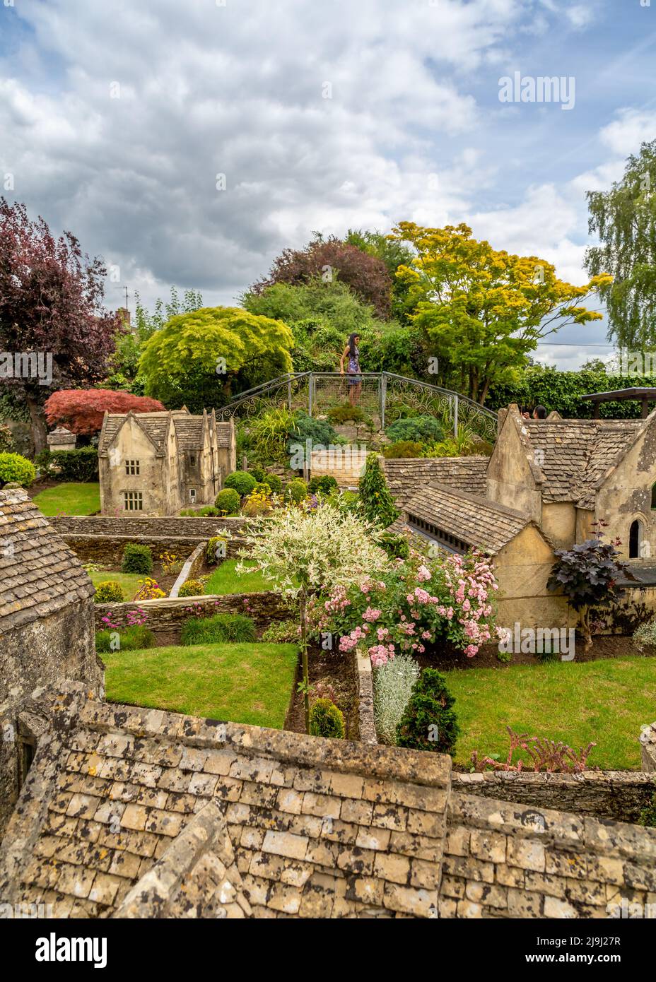 Model Village a Bourton on the Water, Gloucestershire, Inghilterra. Foto Stock