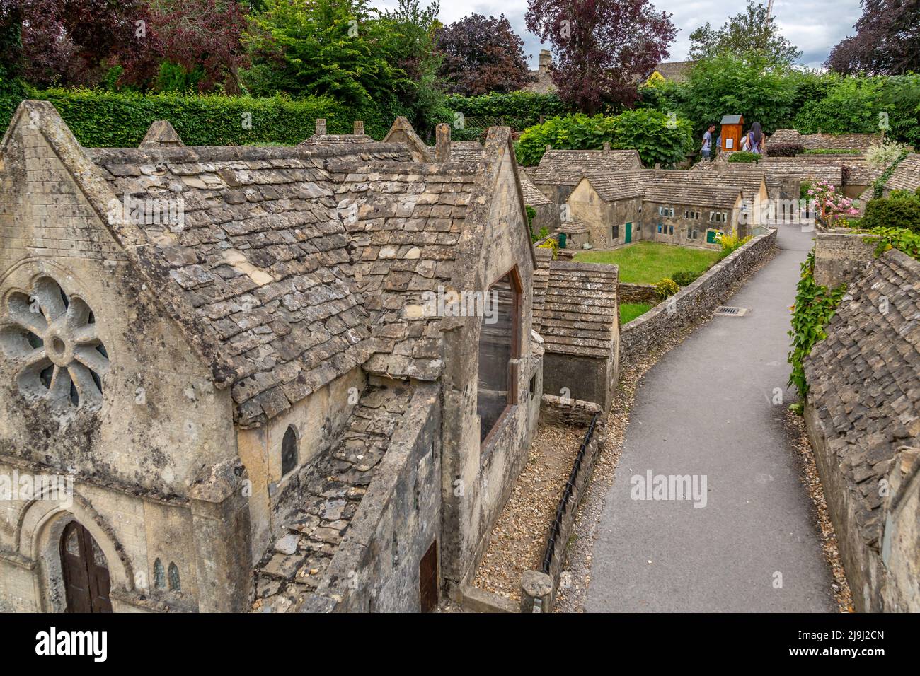 Model Village a Bourton on the Water, Gloucestershire, Inghilterra. Foto Stock