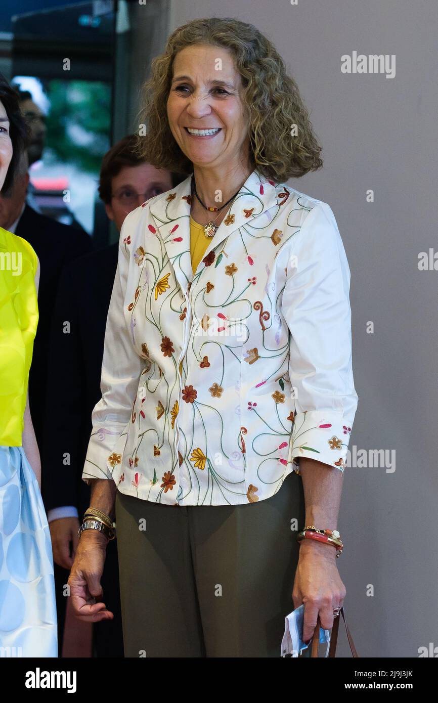 Madrid, Spagna. 23rd maggio 2022. La Principessa Elena di Spagna partecipa alla prima 'El Comensal' al cinema Paz di Madrid. Credit: SOPA Images Limited/Alamy Live News Foto Stock