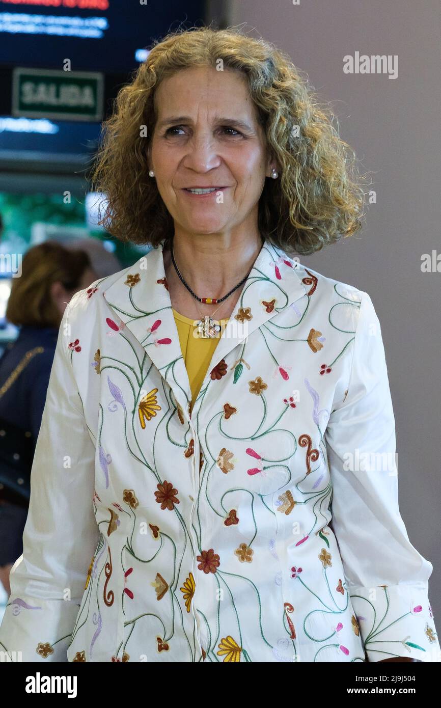 Madrid, Spagna. 23rd maggio 2022. La Principessa Elena di Spagna partecipa alla prima 'El Comensal' al cinema Paz di Madrid. (Foto di Atilano Garcia/SOPA Images/Sipa USA) Credit: Sipa USA/Alamy Live News Foto Stock