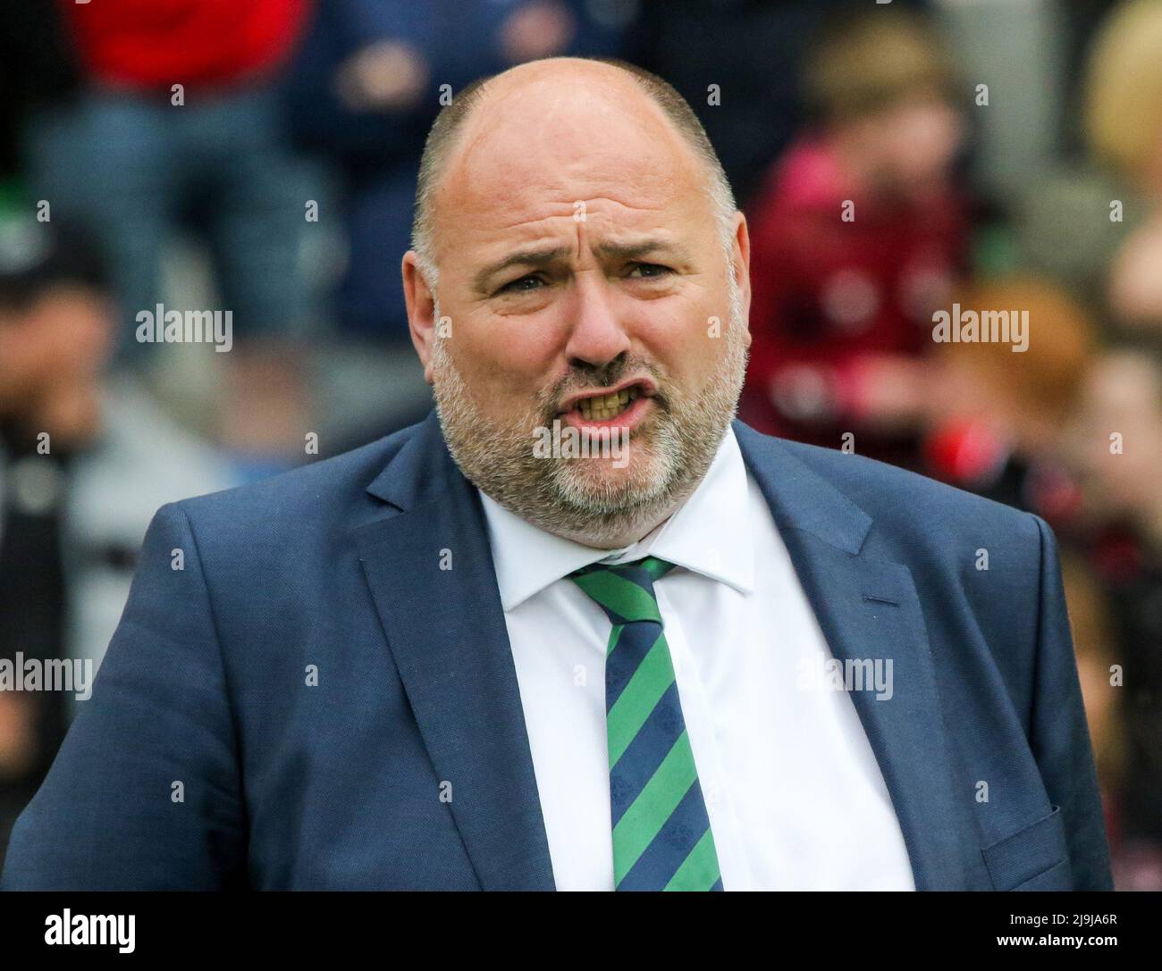 Il presidente della Irish Football Association Conrad Kirkwood al Windsor Park 2022 Foto Stock
