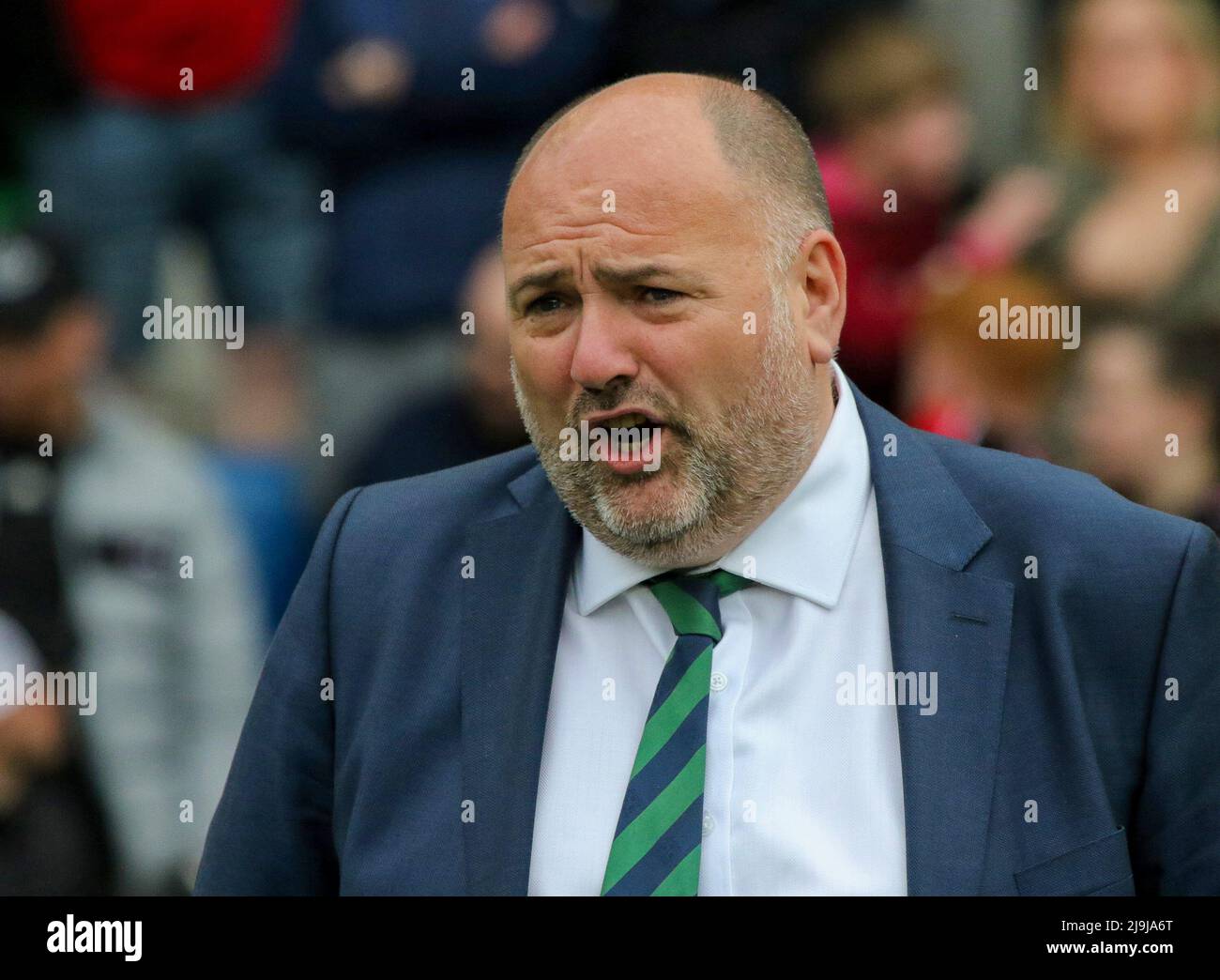 Il presidente della Irish Football Association Conrad Kirkwood al Windsor Park 2022 Foto Stock
