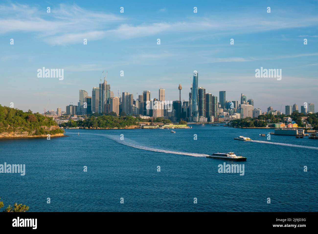 Vista del CBD di Sydney di giorno Foto Stock