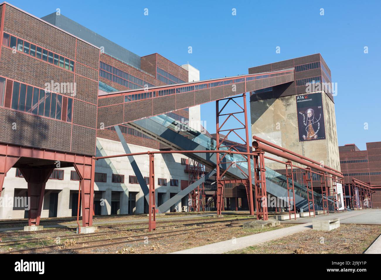 Essen, Germania - 26 marzo 2022: Vista sull'ex impianto di coking di Zeche Zollverein. Foto Stock