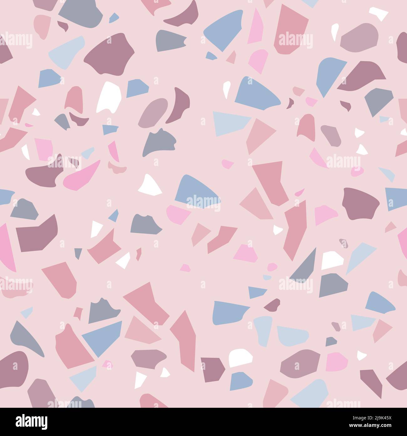 Terrazzo con motivi in pietra chiara Illustrazione Vettoriale