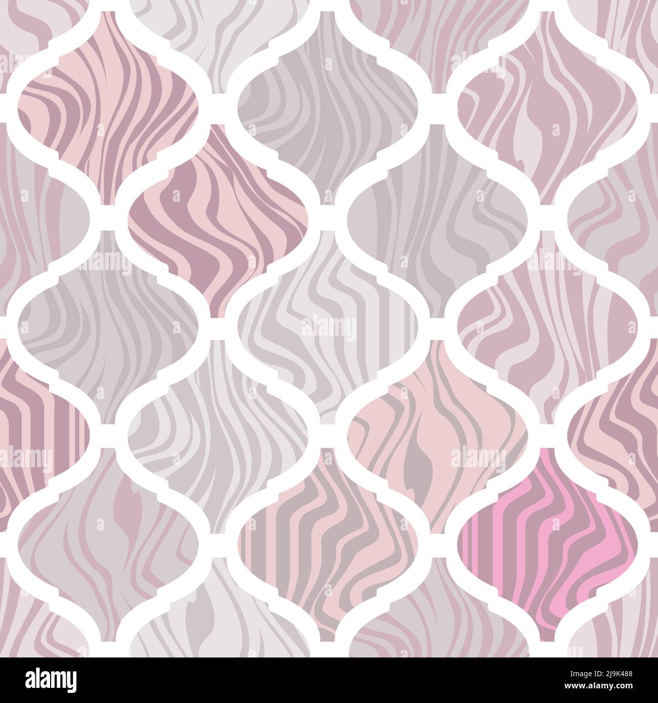 Piastrelle lanterna in legno di colore chiaro Illustrazione Vettoriale