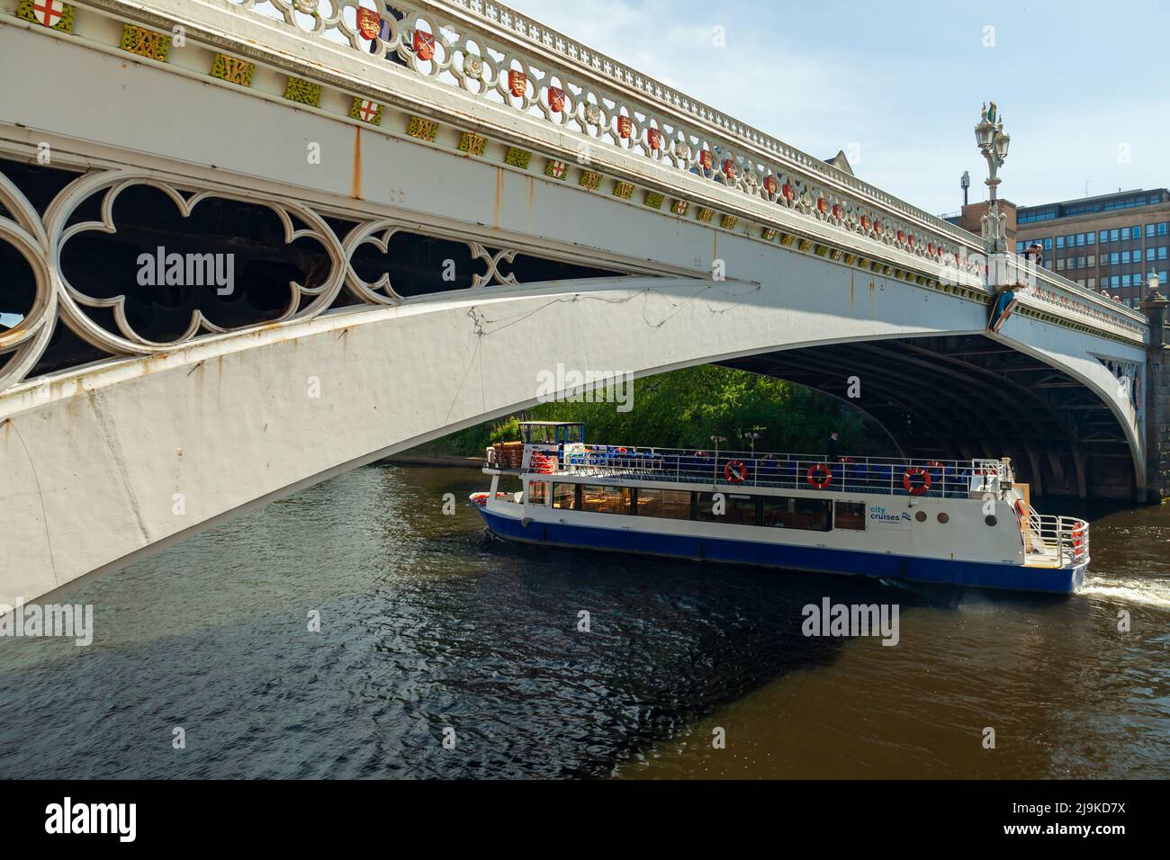 Lendal Bridge sul fiume Ouse a York. Foto Stock