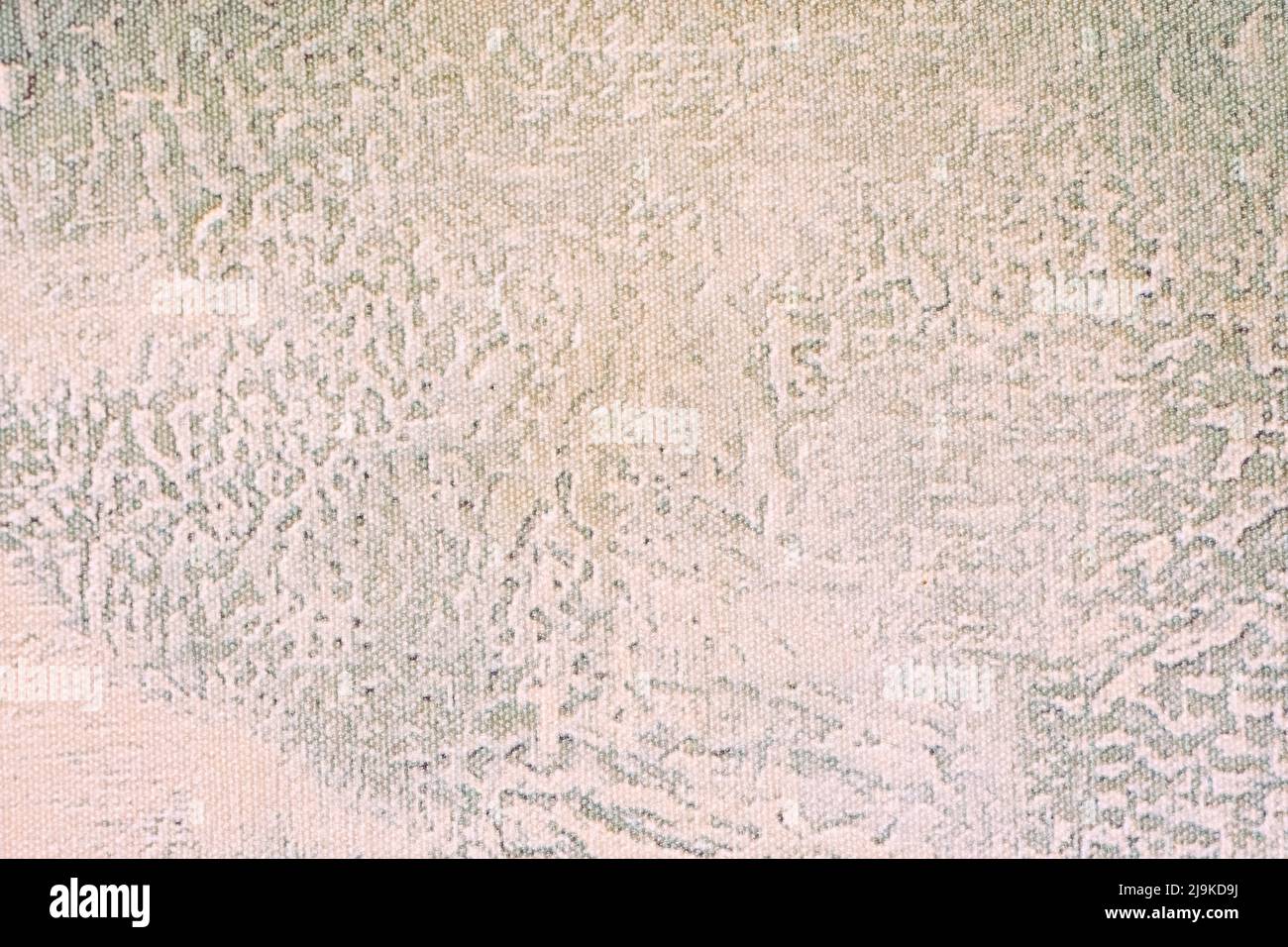 Astratto arte sfondo chiaro beige colori. Pittura acquerello su tela con gradiente avorio. Frammento di disegno su carta con motivo ondulato. Texture Foto Stock