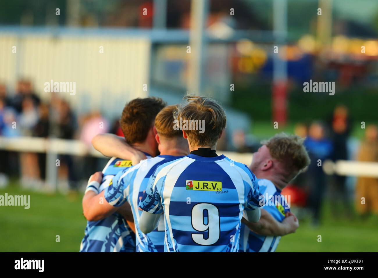 La ST dà il via alla RFC Youth contro Burryport RFC Youth Plate Final 2022 Foto Stock