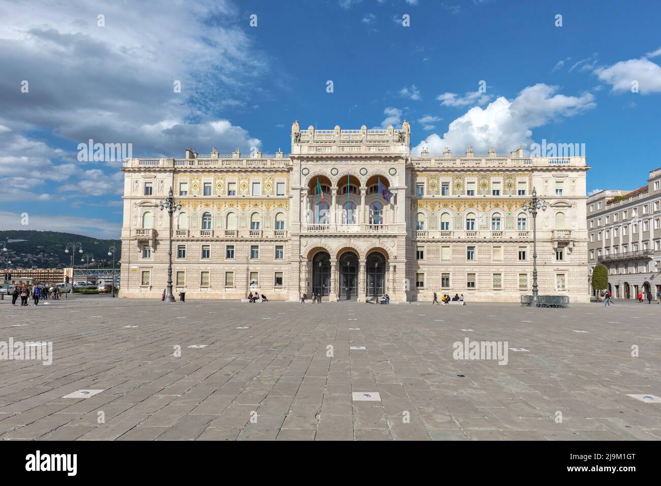 Prefettura di Trieste in Piazza unita d'Italia la piazza principale di Trieste Foto Stock