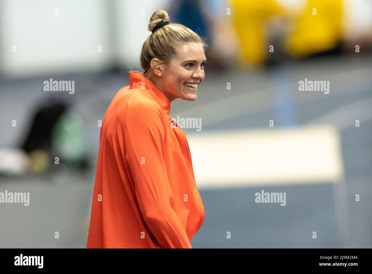 (Windsor, Canada---21 Maggio 2022) Alysha Newman che gareggia nella pole vault d'elite al circuito classico e campo di Johnny Loaring 2022 incontra un Foto Stock