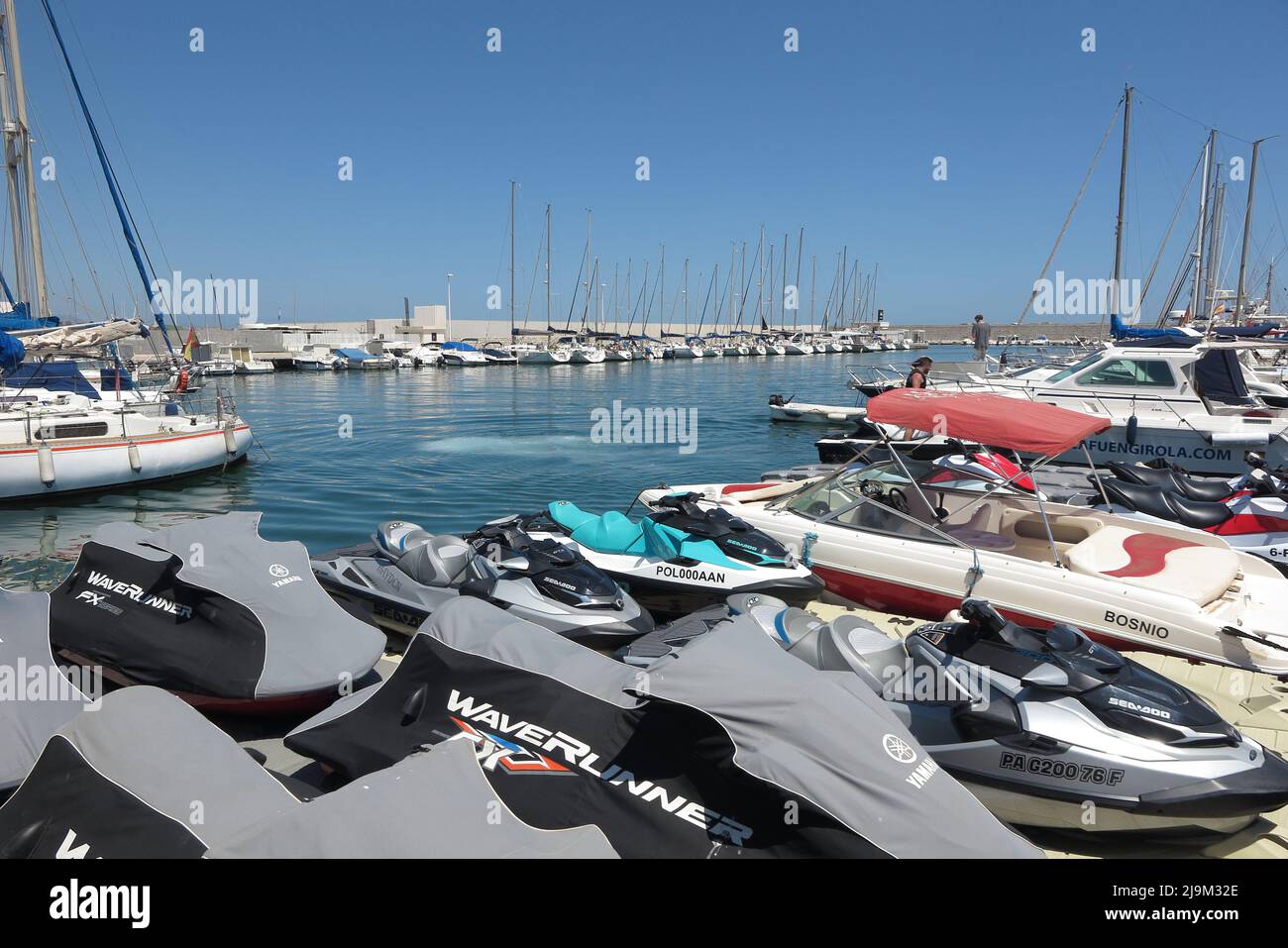 Marina area, Fuengirola, Malaga, Spagna Foto Stock