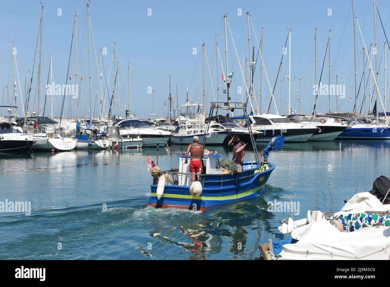 Marina area, Fuengirola, Malaga, Spagna Foto Stock