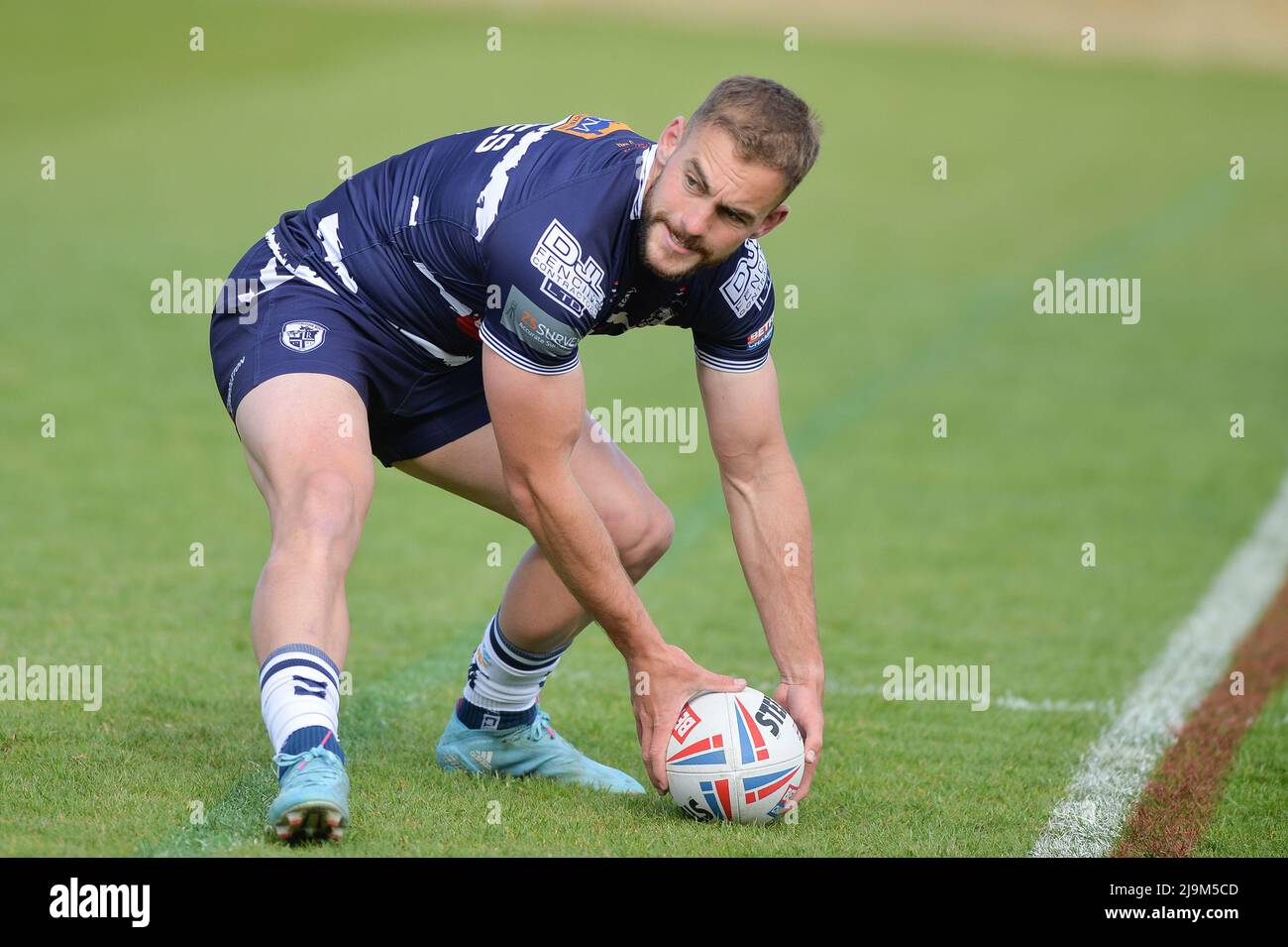 Featherstone, Inghilterra - 21st maggio 2022 - Connor Jones di Featherstone Rovers in azione. Rugby League Betfred Championship Featherstone Rovers vs Whitehaven RLFC al Millenium Stadium, Featherstone, Regno Unito Dean Williams Foto Stock