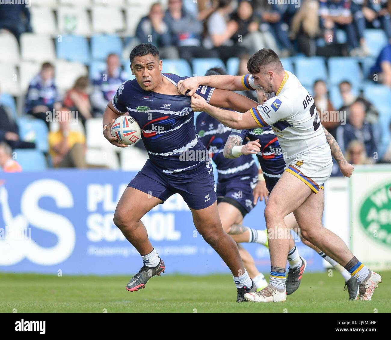 Featherstone, Inghilterra - 21st Maggio 2022 - Junior Motori di Featherstone Rovers in azione. Rugby League Betfred Championship Featherstone Rovers vs Whitehaven RLFC al Millenium Stadium, Featherstone, Regno Unito Dean Williams Foto Stock