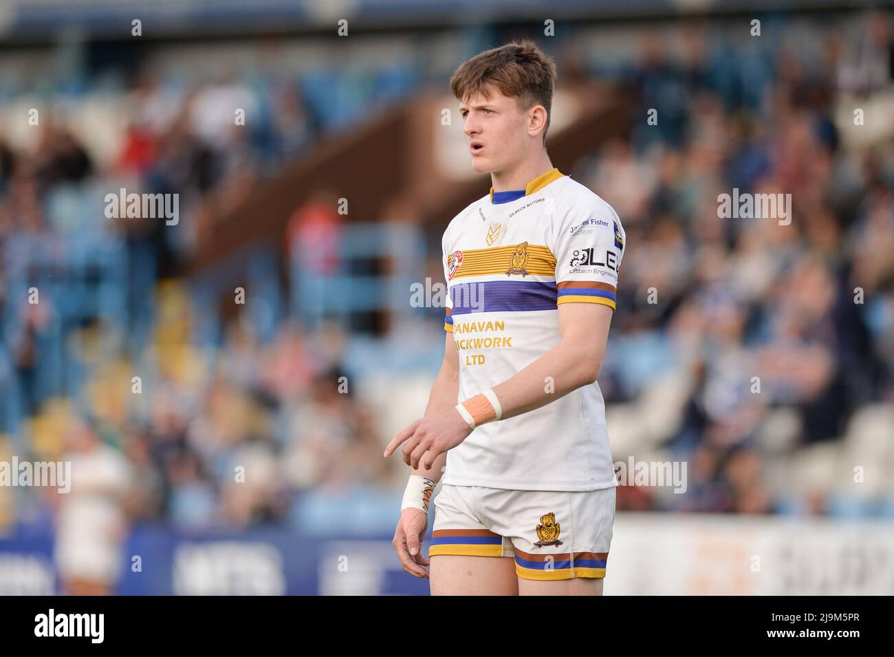 Featherstone, Inghilterra - 21st maggio 2022 - Chris Taylor della Whitehaven RLFC. Rugby League Betfred Championship Featherstone Rovers vs Whitehaven RLFC al Millenium Stadium, Featherstone, Regno Unito Dean Williams Foto Stock