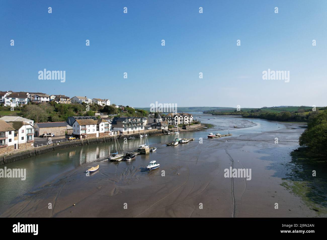 Kingsbridge Devon UK drone vista aerea Foto Stock
