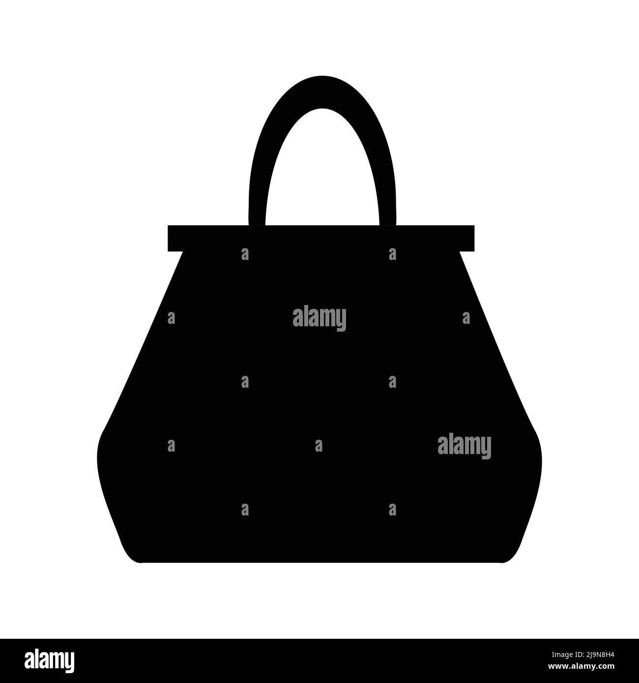 appendere l'icona del sacchetto su sfondo bianco Illustrazione Vettoriale