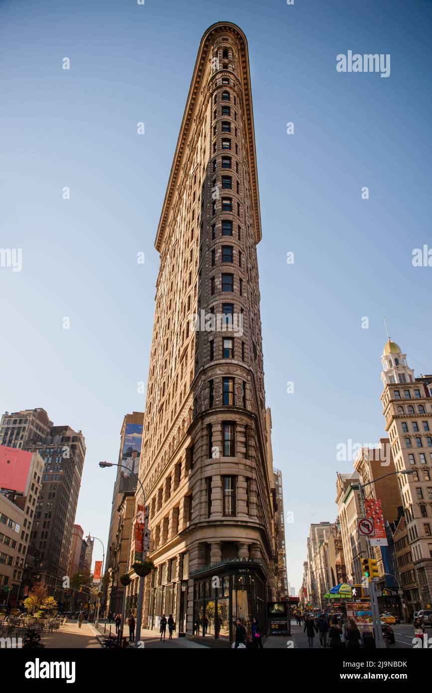 Edificio in ferro piano, Manhattan, New York City Foto Stock