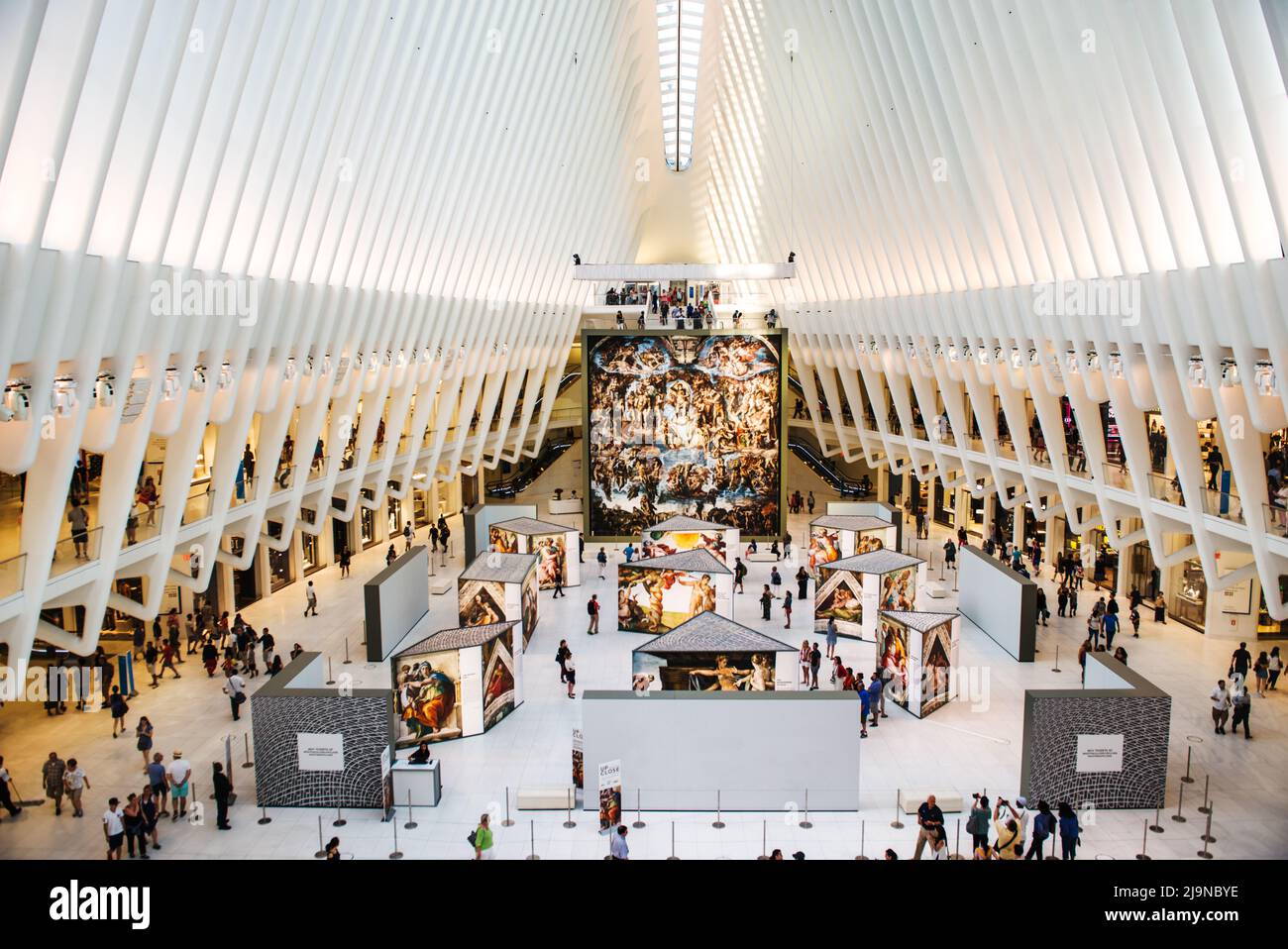 World Trade Center Oculus Interior, Manhattan, New York City, New York Foto Stock