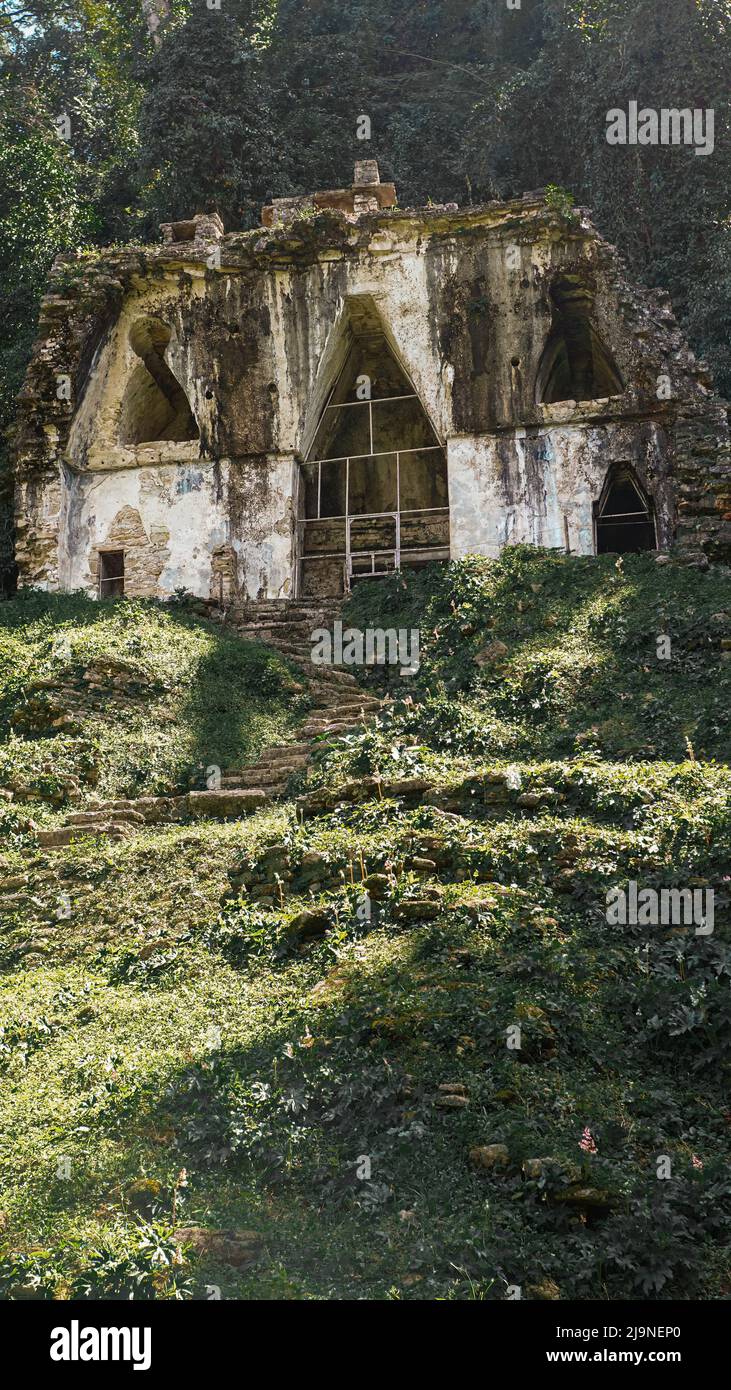 Le bellissime rovine di Palenque Foto Stock