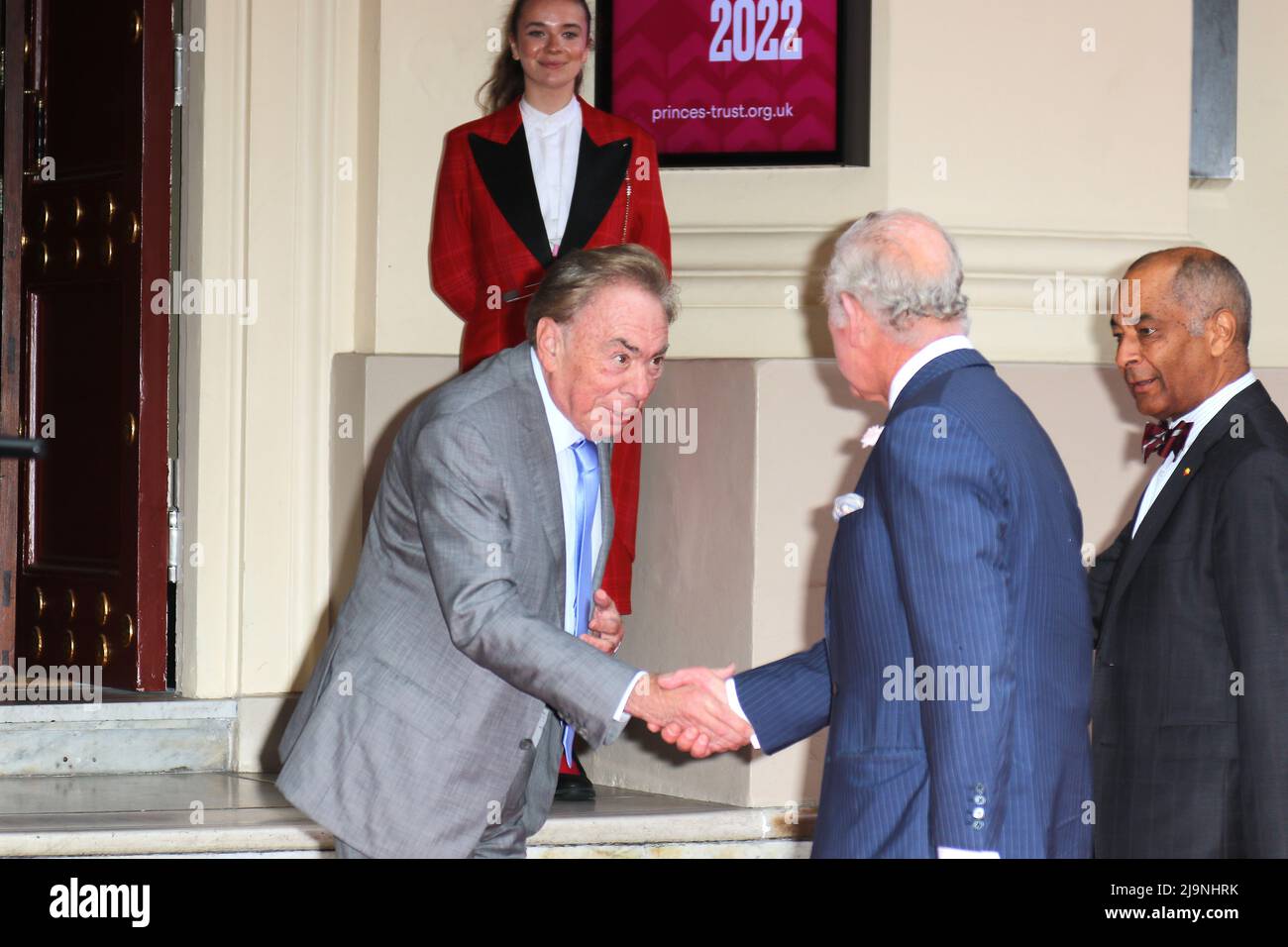 Andrew Lloyd Webber e Charles, Prince of Wales, The Princes Trust e TK Maxx & Homesense Awards, Theatre Royal Drury Lane, Londra, Regno Unito, 24 maggio 2022 Foto Stock