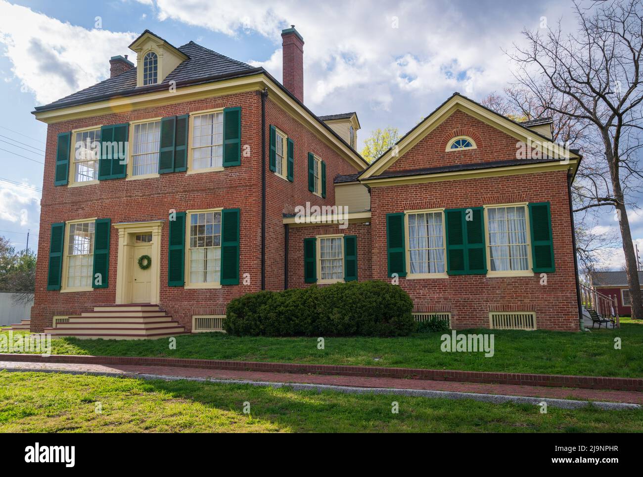 The William Henry Harrison Mansion in Indiana Foto Stock
