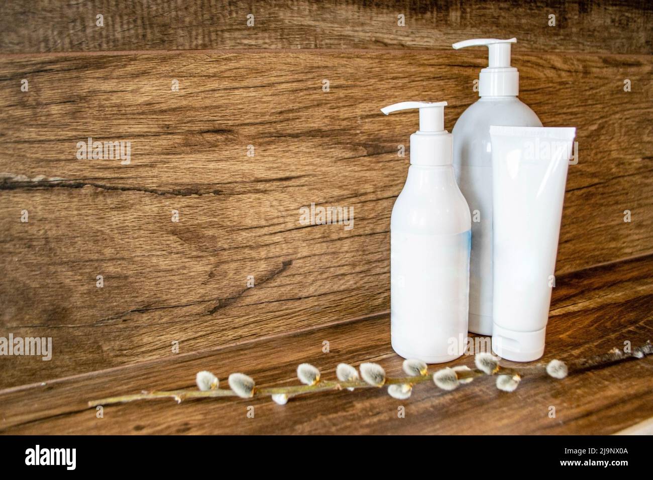 Minimal cura della pelle concetto naturale rimedi a base di erbe Foto Stock