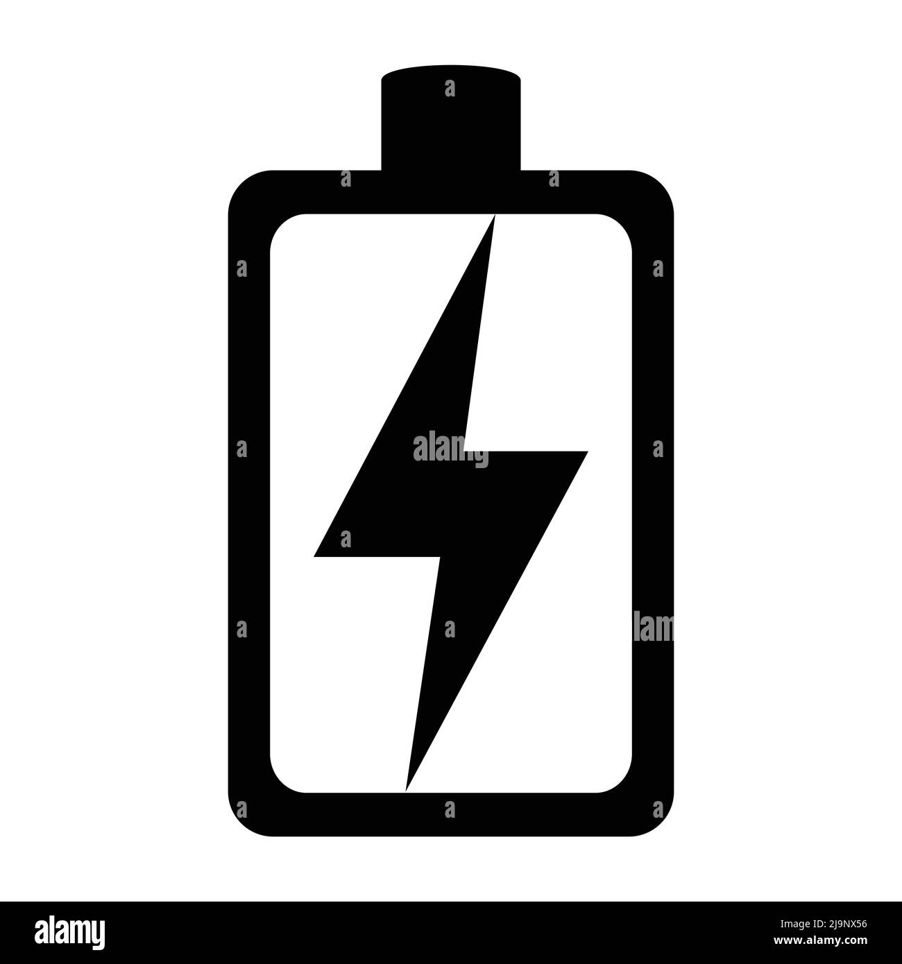 icona della batteria ricaricabile su sfondo bianco Illustrazione Vettoriale icona della batteria ricaricabile su sfondo bianco Illustrazione Vettoriale