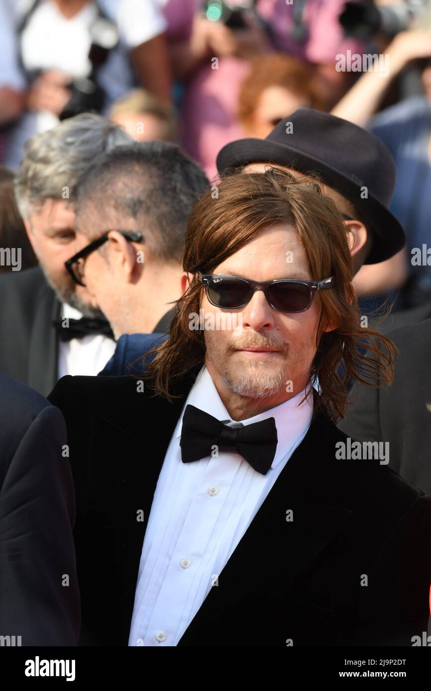 Cannes, Francia. 24th maggio 2022. 75th Festival Internazionale del Film, Ottava sera - Red Carpet del film "l'Innocenzo". Foto: Norman Reedus Credit: Independent Photo Agency/Alamy Live News Foto Stock