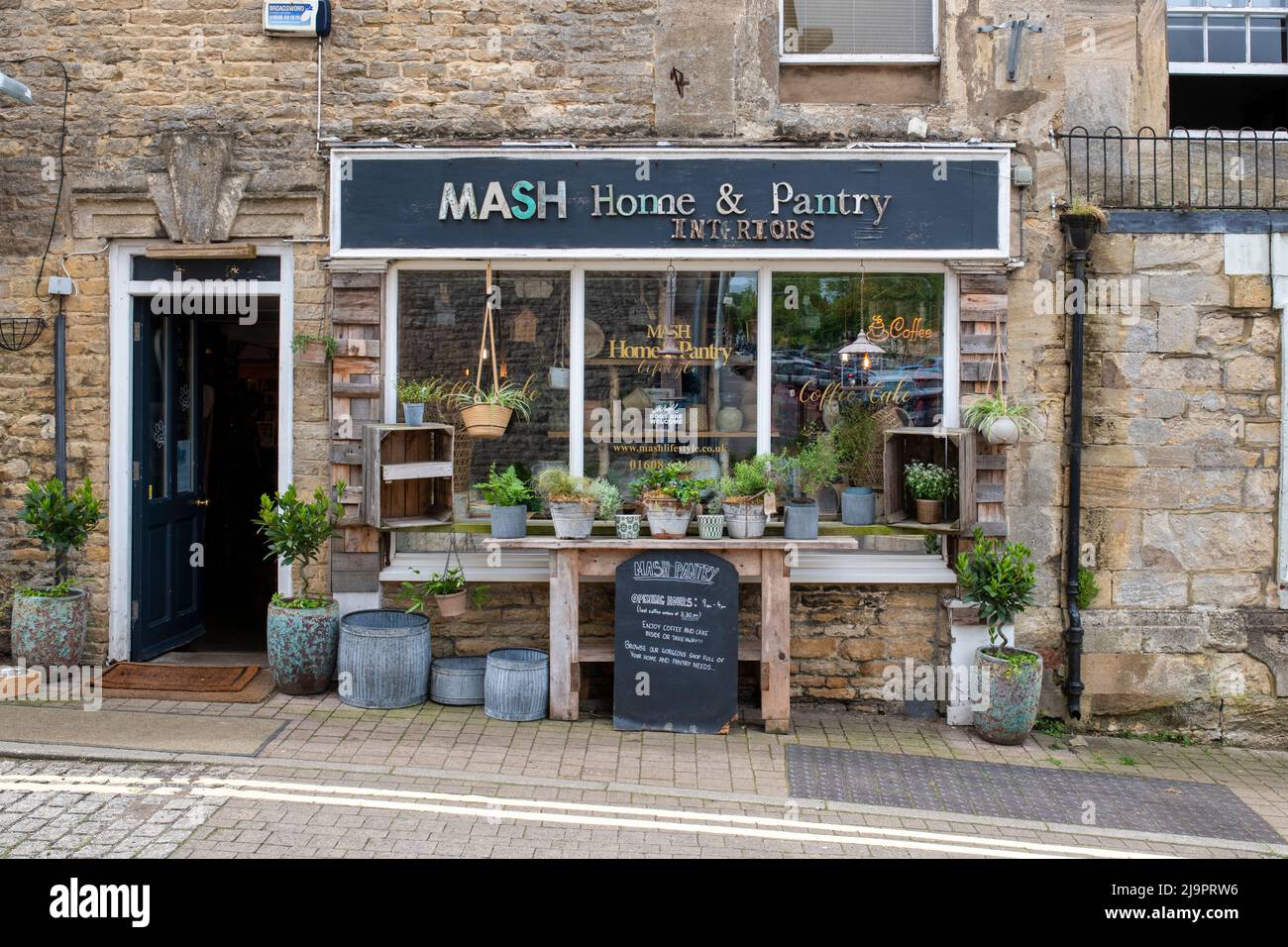 Mash Home e Pantry Shop a Chipping Norton. Cotswolds, Oxfordshire, Inghilterra Foto Stock