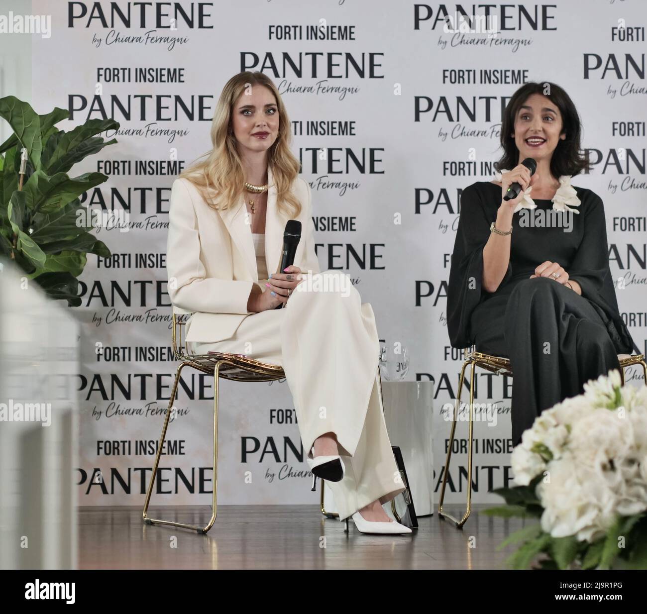 Talk pantene Live instagram incontro con Chiara Ferragni, Valeria consorte e Danila De Stefano Foto Stock