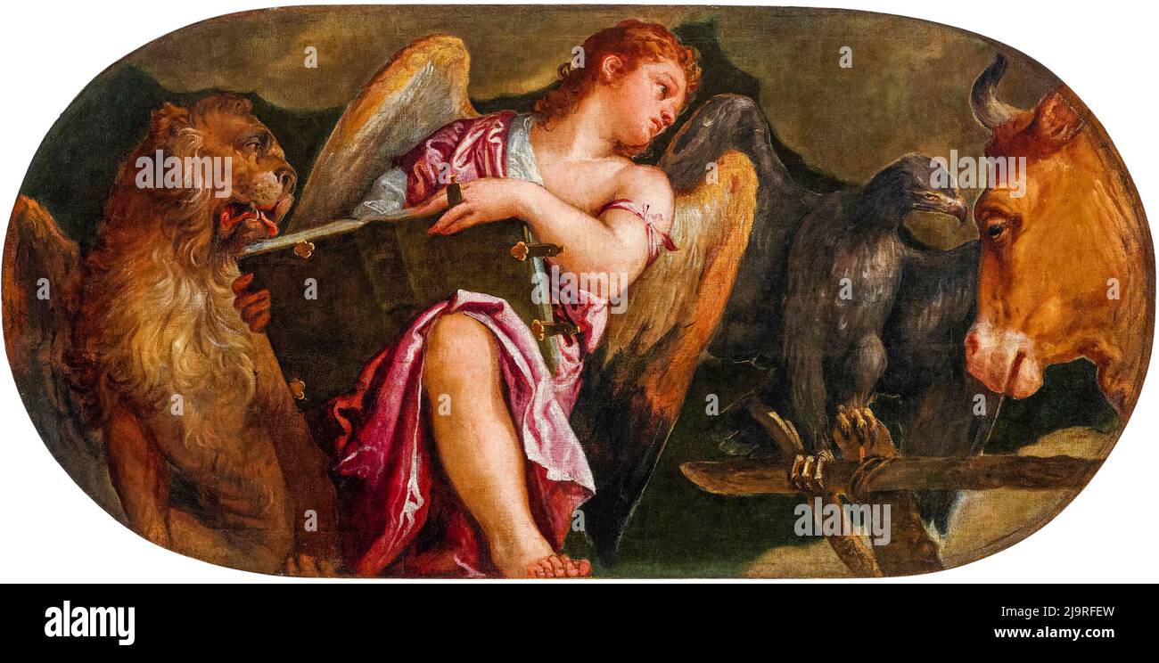 Simboli degli evangelisti immagini e fotografie stock ad alta
