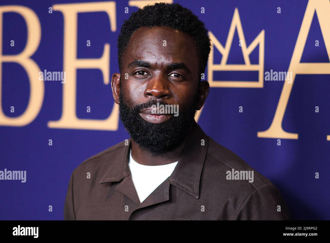 HOLLYWOOD, LOS ANGELES, CALIFORNIA, USA - MAGGIO 24: L'attore televisivo britannico Jimmy Akingbola arriva al FYC Event della NBCUniversal per 'Bel-Air' tenuto presso la NBCU FYC House il 24 Maggio 2022 a Hollywood, Los Angeles, California, Stati Uniti. (Foto di Xavier Collin/Image Press Agency) Credit: Image Press Agency/Alamy Live News Foto Stock