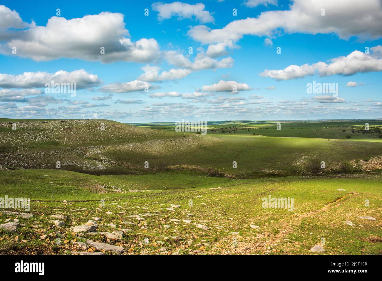 Kansas Flint Hills Foto Stock