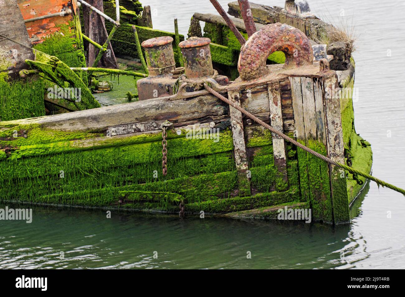 Relitto storico, Mary D. Hume, un registro nazionale dei luoghi storici, Gold Beach, Oregon Foto Stock