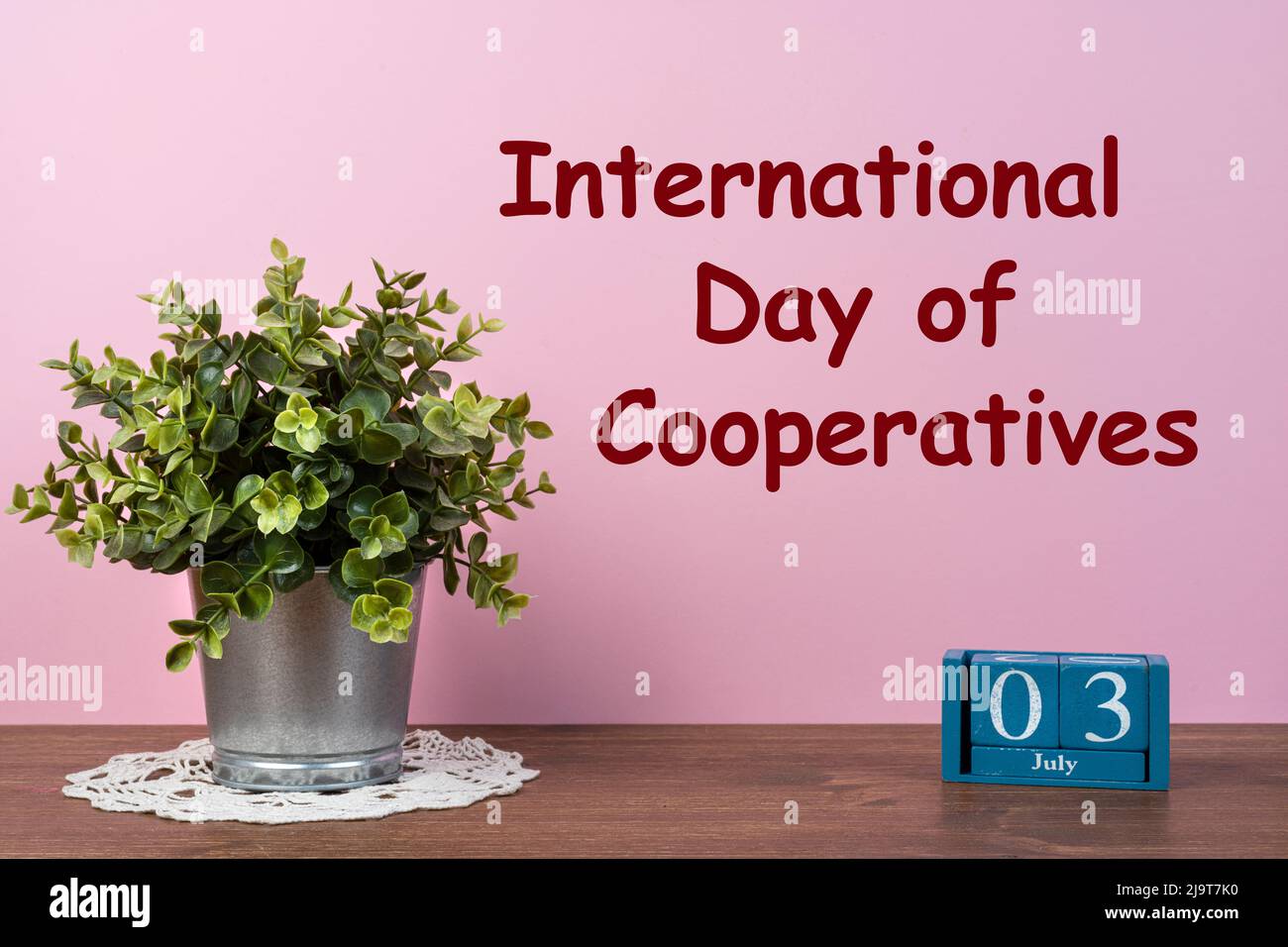 La celebrazione della Giornata Internazionale delle cooperative il 3 luglio Foto Stock