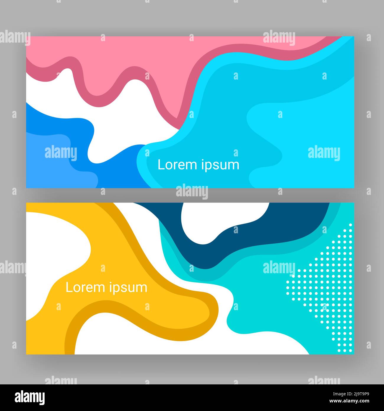 stampa della carta per striscioni astratta Illustrazione Vettoriale