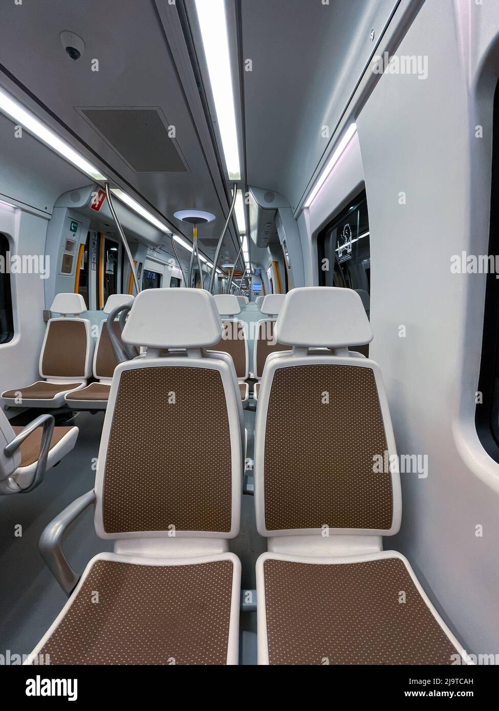 vagone ferroviario vuoto, modalità di trasporto Foto Stock