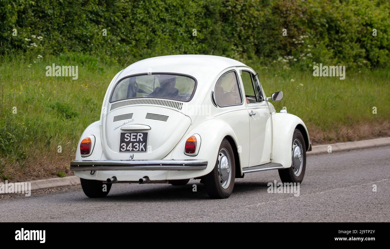 1971 Volkswagen Beetle bianco Foto Stock