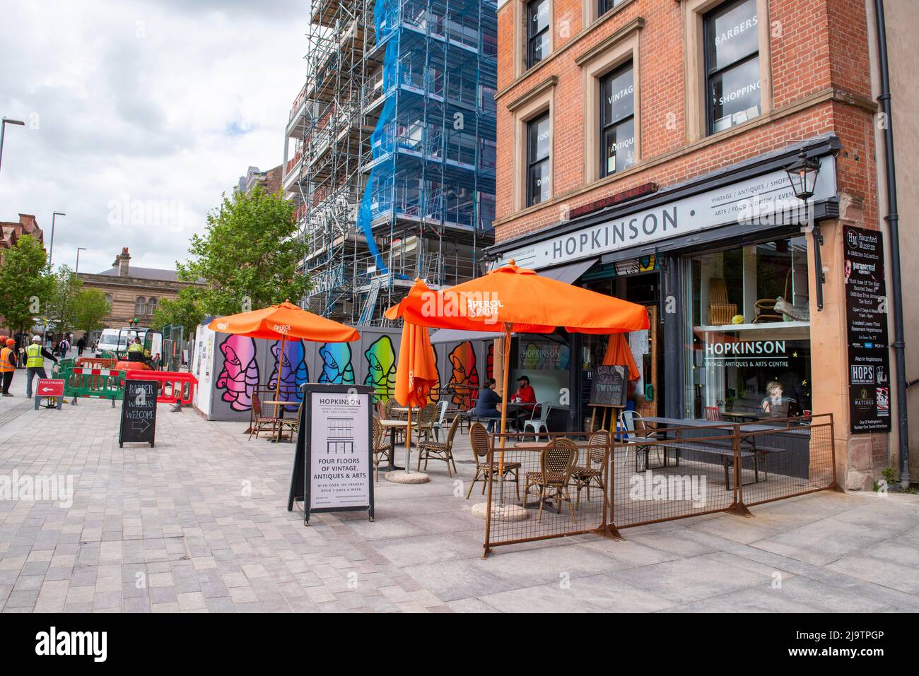 Station Street nel centro di Nottingham 2022 maggio, Nottinghamshire Inghilterra Regno Unito Foto Stock