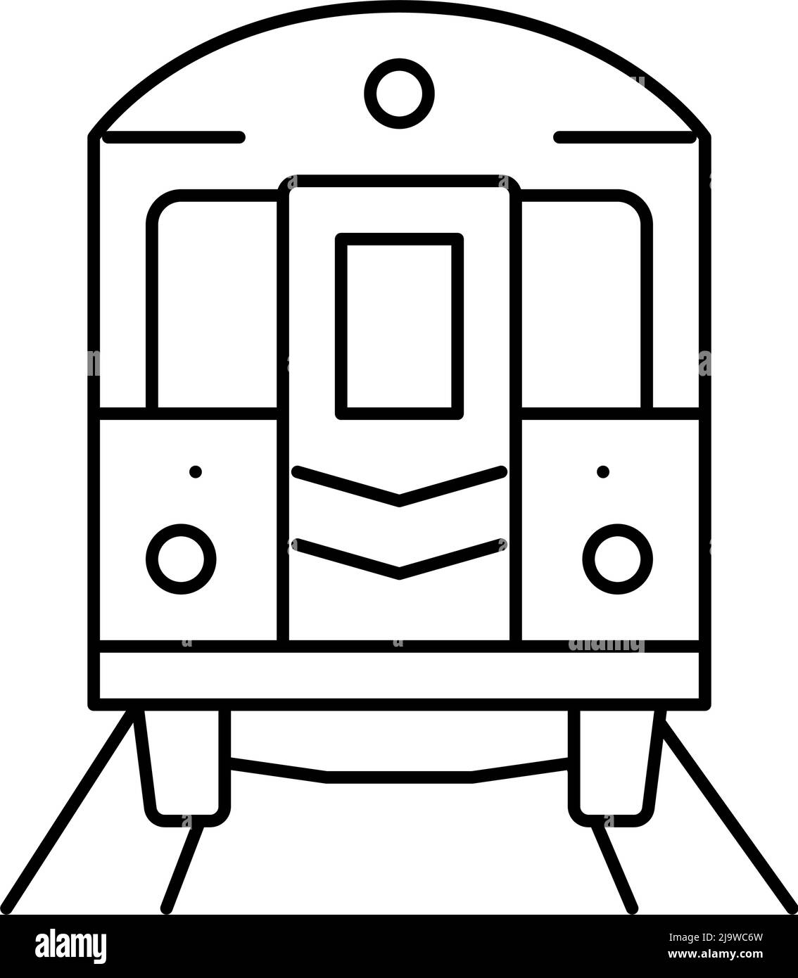 metropolitana linea new york icona vettore illustrazione Illustrazione Vettoriale