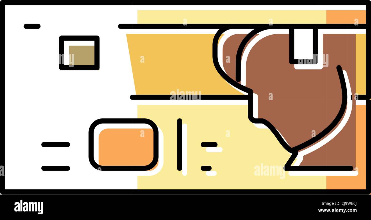 illustrazione vettoriale dell'icona a colori shekel ils Illustrazione Vettoriale