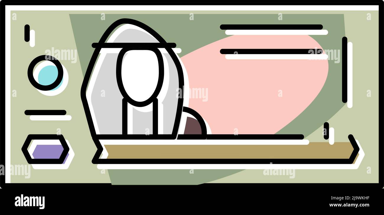 bahraini dinar bhd immagine vettoriale icona a colori Illustrazione Vettoriale