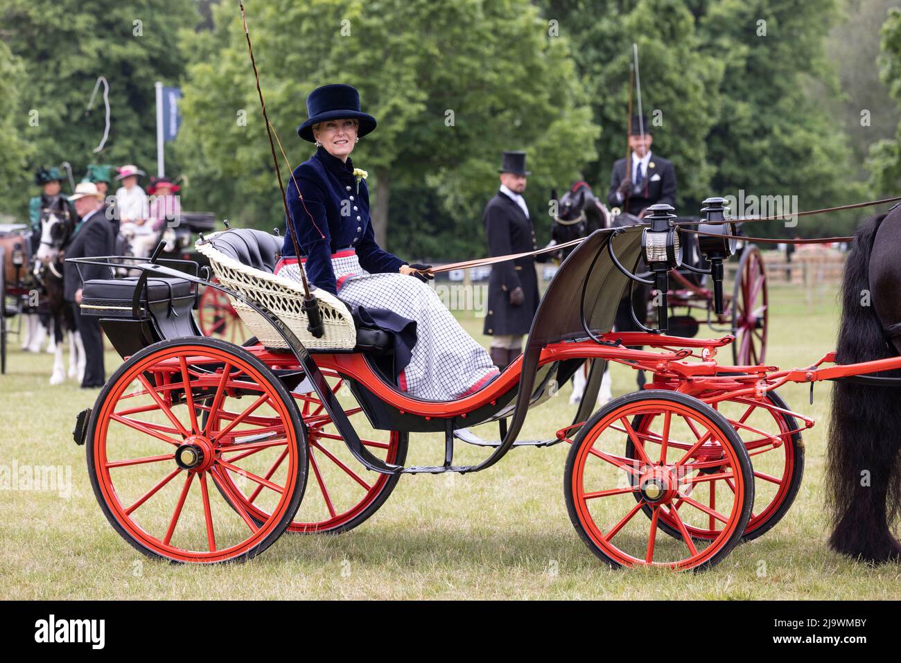 Royal Windsor Horse Show, il più grande spettacolo di cavalli all'aperto del Regno Unito, Windsor Castle, Inghilterra, Regno Unito Foto Stock