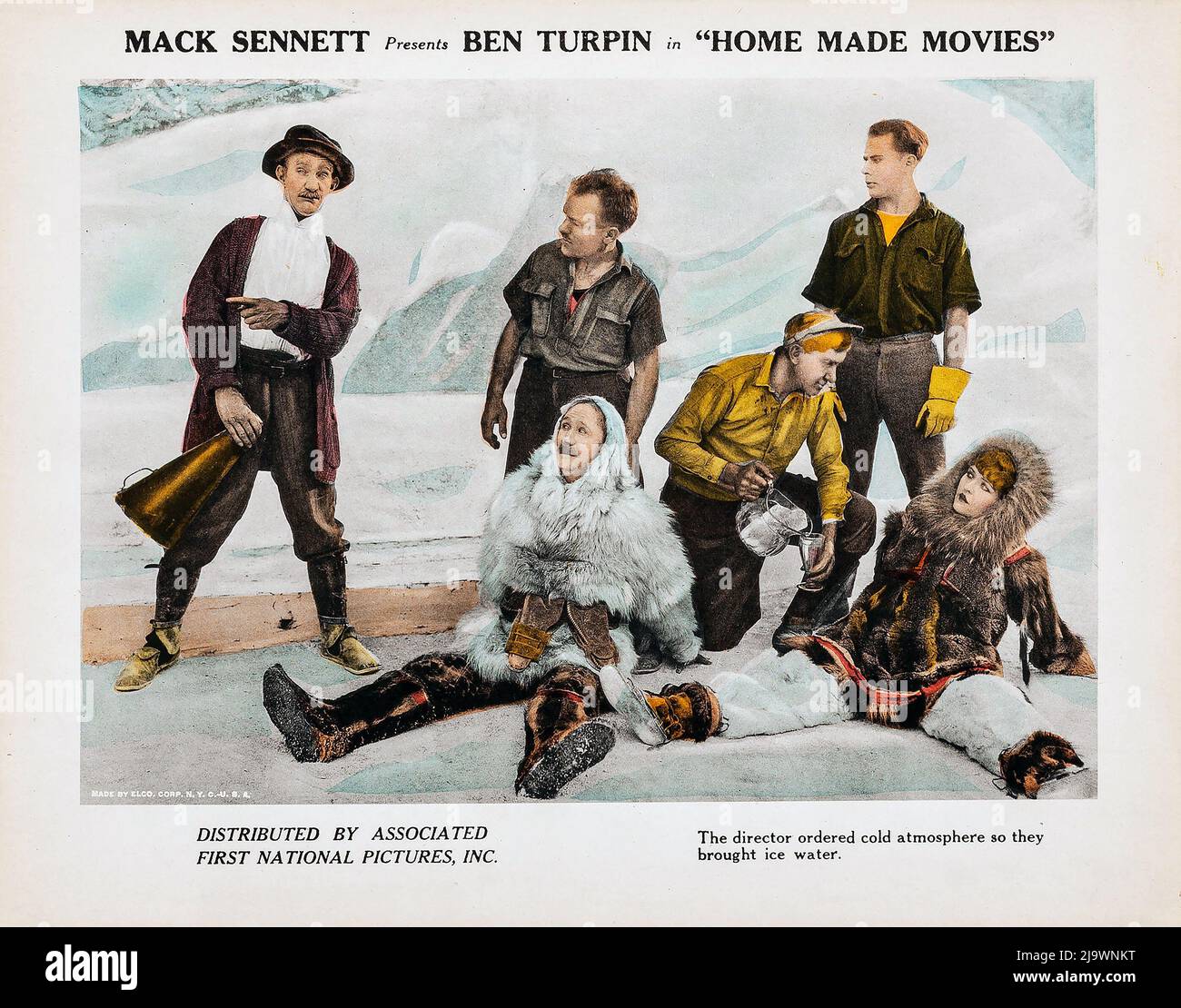 Ben Turpin film silenzioso, commedia - Home Made Movies (associato prima National Pictures, 1922). Biglietto d'ingresso. Foto Stock