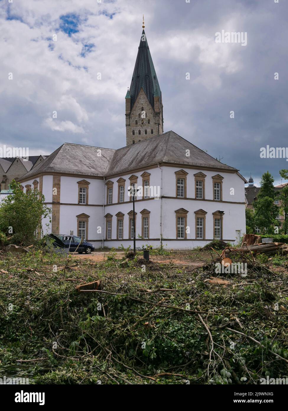 Tornado Paderborn 2022 Tief Emmelinde Foto Stock